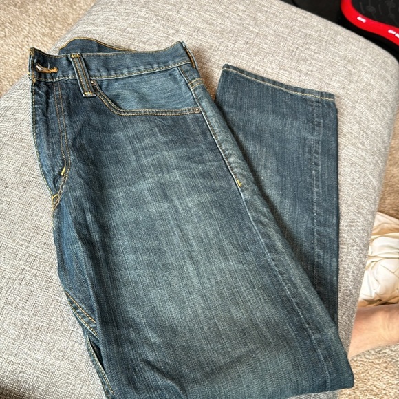 Levis 521 Slim tapered Blue Denim  Zip Fly - Picture 10 of 10